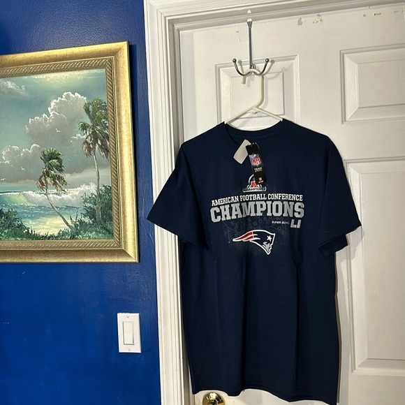 NWT Majestic American Football Conference New England Patriots Champion T-Shirt - Picture 1 of 10